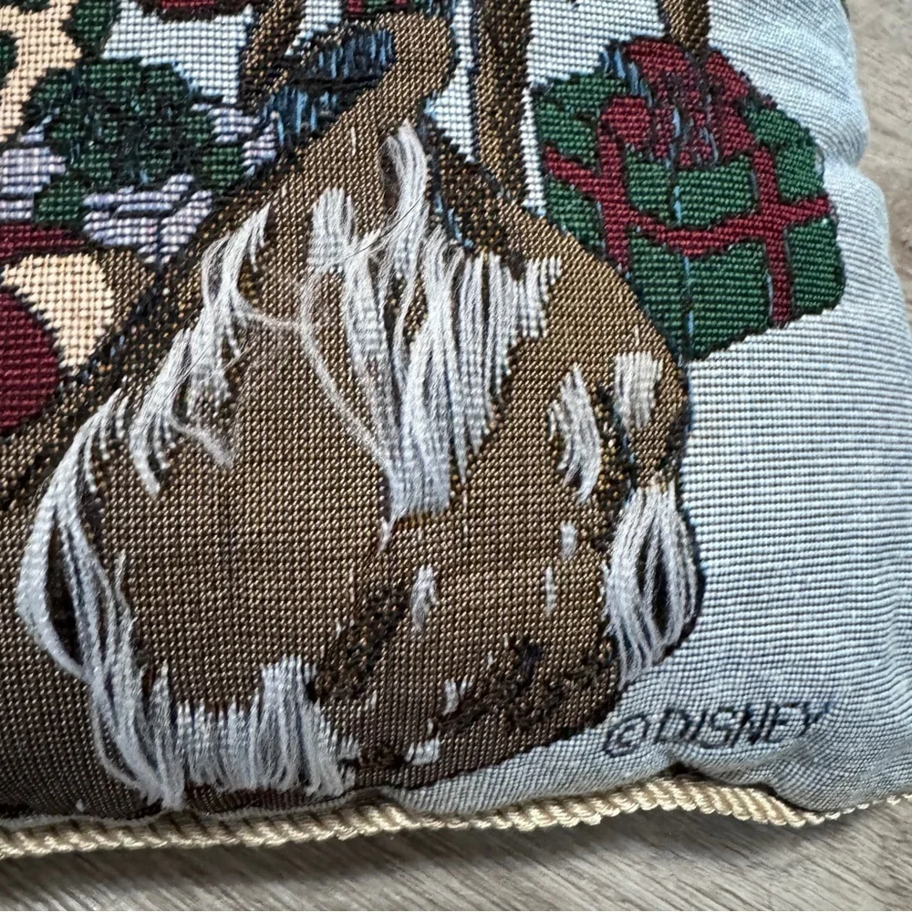 Disney Santa’s Workshop Mickey Mouse Needlepoint Christmas Pillows Set